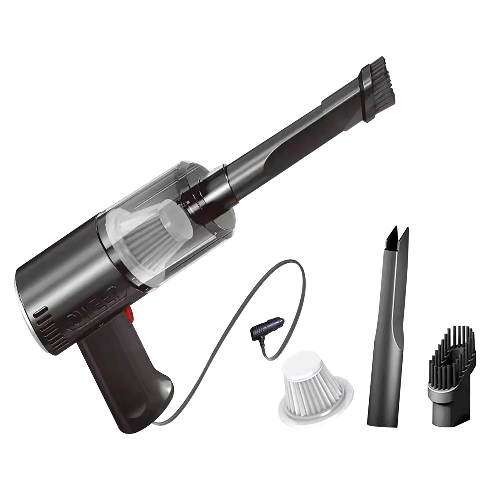 Latrodar Vacuum Cleaner For Car 3 In 1 Keyboard Vacuum Eco-Friendly Material otor Portable Vacuum Black 9.2x7.6 Inch Home Essentials